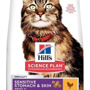 Hill's SCIENCE PLAN Sensitive Stomach & Skin Tavuklu Yetişkin Kedi Maması 1,5kg