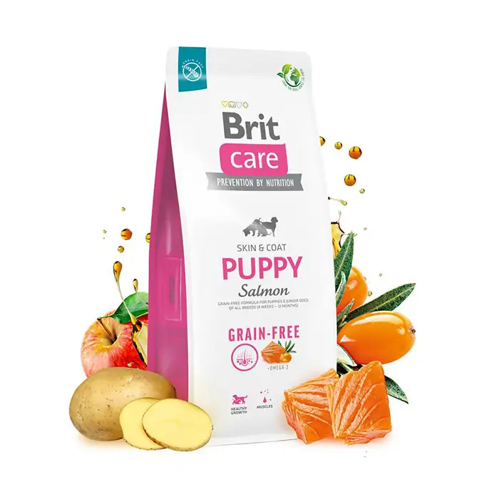 Brit Care Deri Ve Tüy Hassasiyeti Olan Yavru Köpek Somonlu Mama 3 kg