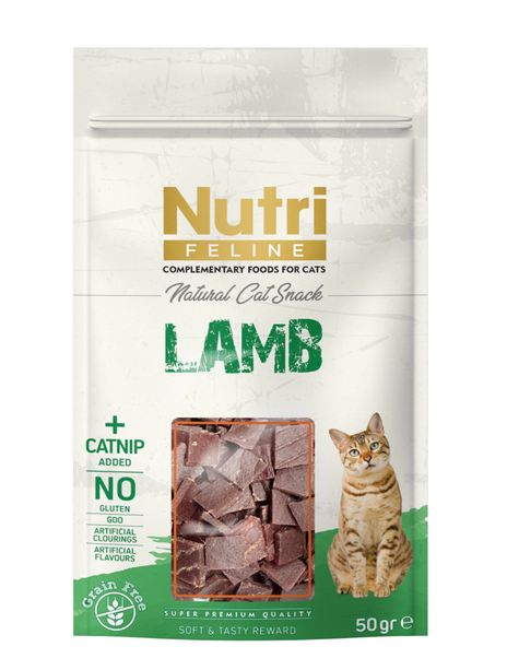 Nutri Feline Kuzulu ve Catnipli Kedi Ödül Maması 50gr