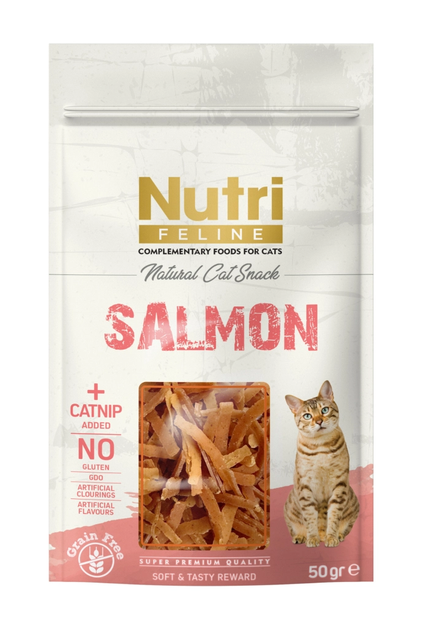 Nutri Feline Somonlu ve Catnipli Kedi Ödül Maması 50gr