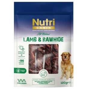 Nutri Canin Kuzu Eti Sarılı Kemik Köpek Ödülü 120 gr
